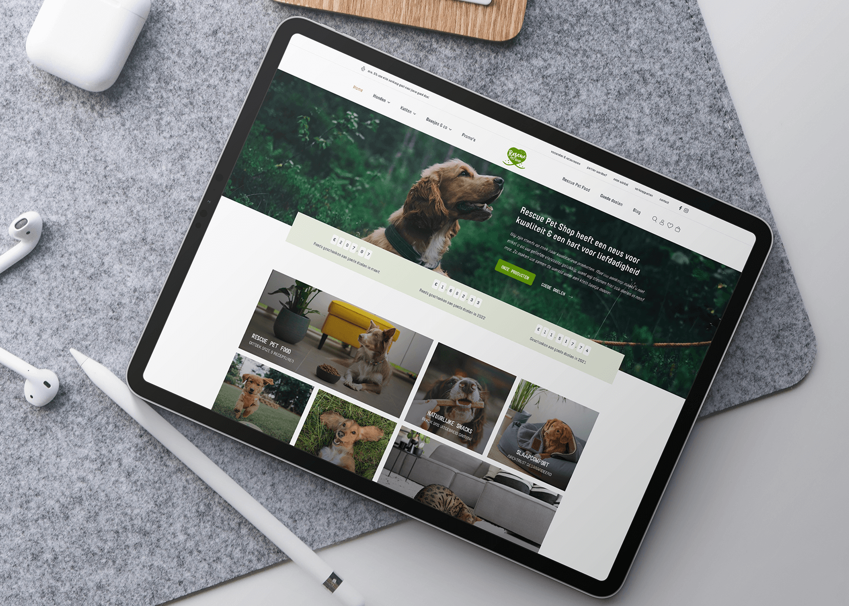 Project Rescue Pet Shop | lsDevign - Web Development en Webdesign op maat regio Lichtervelde