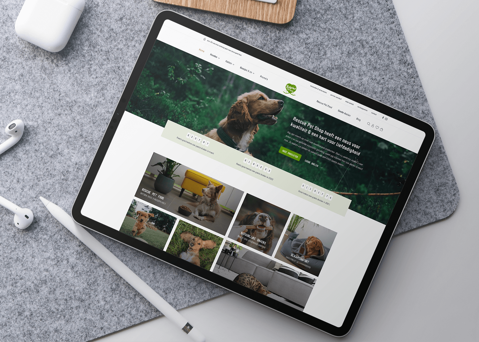 Project Rescue Pet Shop | lsDevign - Custom Web Development and Webdesign in Lichtervelde